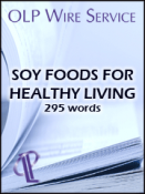 Soy Foods for Healthy Living