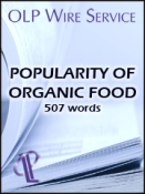 Popularity of Organic Food