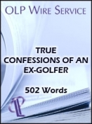 True Confessions of an Ex-Golfer