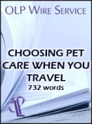 Choosing Pet Care When You Travel