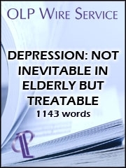 Depression: Not Inevitably in Elderly but Treatable