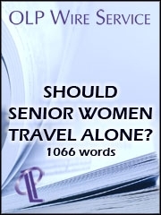 Should Senior Women Travel Alone?