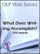 What Does Writing Accomplish?